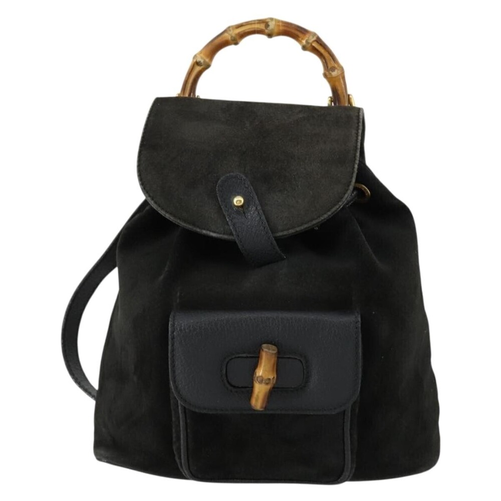 Gucci Vintage Bamboo Suede Mini